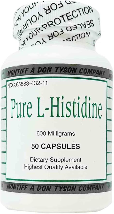 Pure L-Histidine 600 mg 50 caps