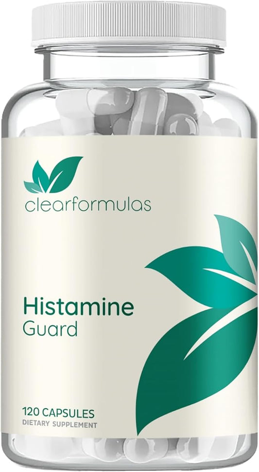 Histamine Guard Immune Support Supplement - Herbal Sinus Respiratory and Immunity Support Histamine Blocker with Stinging Nettle Vitamin C Bromelain and Quercetin Complex - Non-Drowsy (120 Capsules)