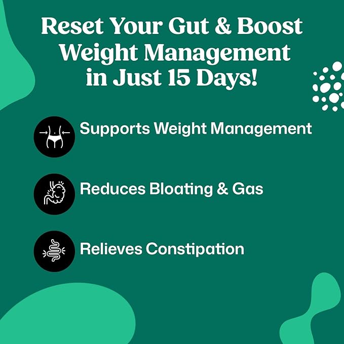 ColonBroom 15 Day Colon Cleanse & Detox Cleanse for Weight Loss with Probiotics & Magnesium to Support Digestion, Reduce Bloating & Boost Metabolism - Gentle & Effective Gut Detox for Women, Pack of 3