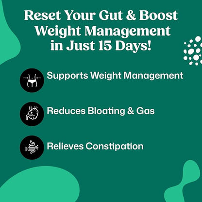 ColonBroom 15 Day Colon Cleanse & Detox Cleanse for Weight Loss with Probiotics & Magnesium to Support Digestion, Reduce Bloating & Boost Metabolism - Gentle & Effective Gut Detox for Women