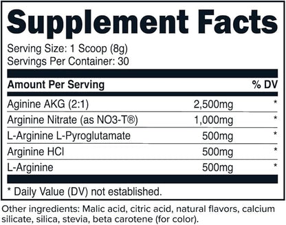 Primaforce L-Arginine Complex Powder (30 Servings Per Bottle | Peach Mango) Powerful Protein Building Supplement for Maximum Gains