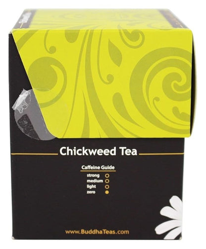 Buddha Teas Organic Chickweed Tea - OU Kosher, USDA Organic, CCOF Organic, 18 Bleach-Free Tea Bags