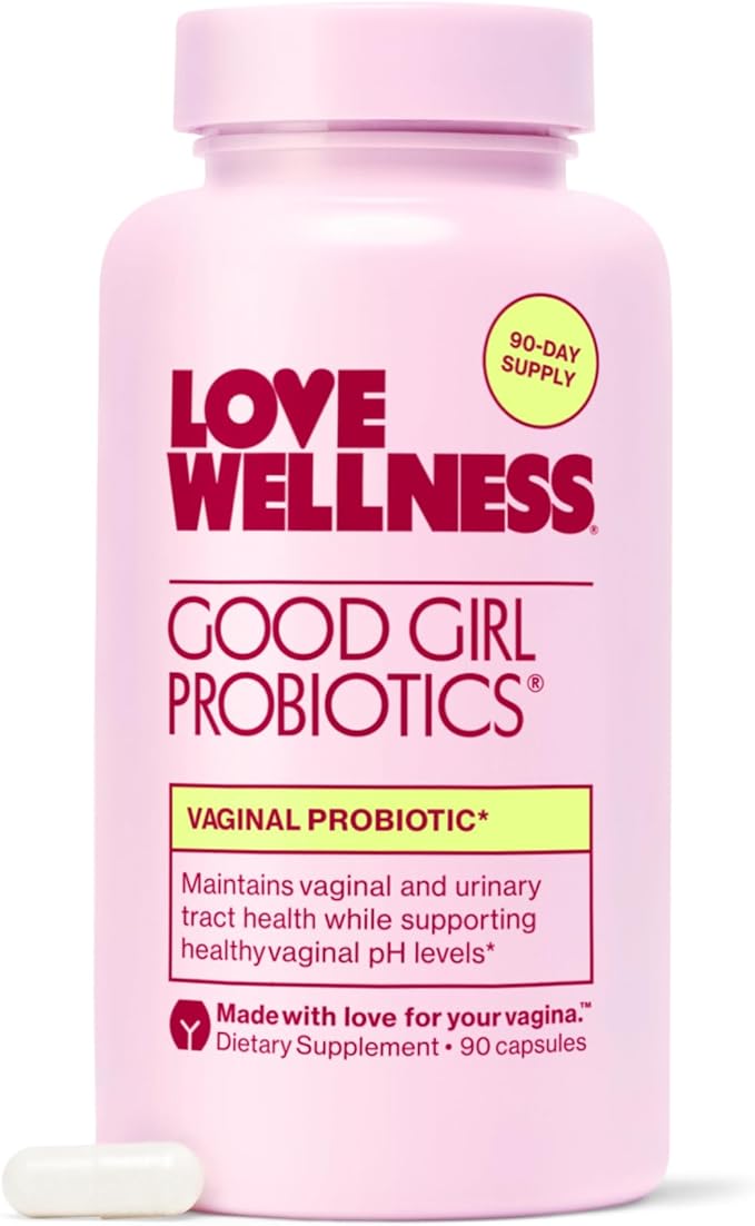 Love Wellness Good Girl Probiotics | Women's Vaginal Health Supplement | Vaginal Probiotics for Women pH Balance & Urinary Tract Health | Support Vaginal Odor & Flora | 90 Day Supply