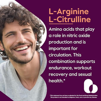 BESTVITE L-Arginine L-Citrulline 500mg / 250mg Vegan (240 Vegetarian Capsules) - No Stearates - No Dicalcium Phosphate - Non GMO - Gluten Free