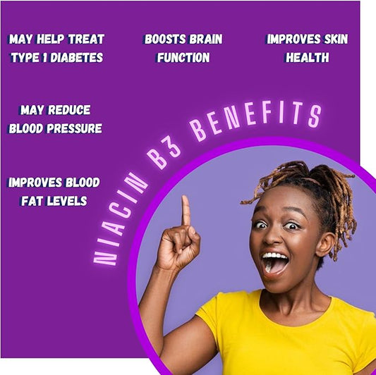 Vitamin B3 Niacin 500 mg Flush Free Capsules • Energy Metabolism Support • Nervous System Health • Dietary Supplement • 60 Pills by Spring Valley + Vena’s Sticker (Pack of 1)
