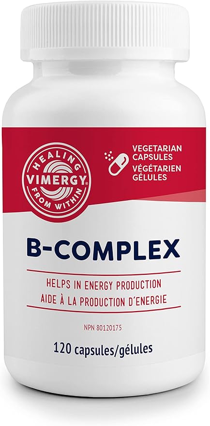 Vimergy Adapto B Complex, 120 Servings – High Potency with 8 B Vitamins, Rhodiola & Hawthorn Berry – Supports Mental Energy, Cognition, Mood - Non-GMO, Kosher, Vegan, Paleo, No Gluten, No Soy
