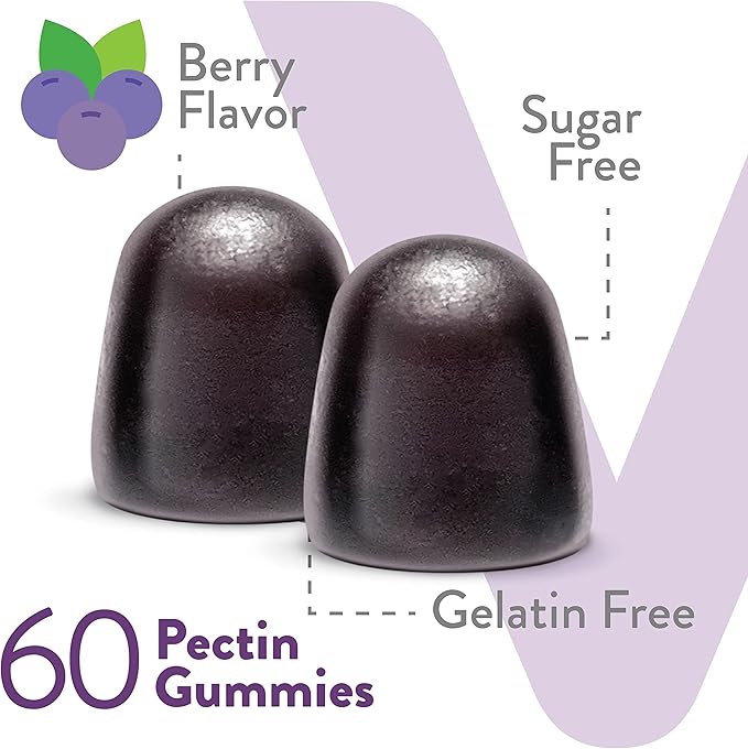 VITEEY Sambucus Elderberry Gummies for Adults & Teens + Zinc & Vitamin C - Sugar Free - Immune Support & Booster Herbal Supplement - Vegan, Gluten Free, Gelatin Free, GMO Free, Chewable Berry Flavored