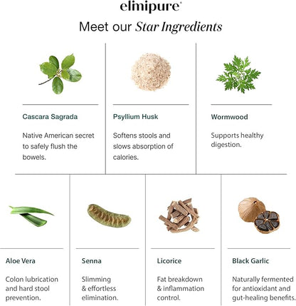 Gut Cleanse & Restore Supplement: Natural & Effective Detox Cleanse Capsules | Fortify Your Microbiome | Effortless Morning Stools | Restore Your Gut from The Inside Out
