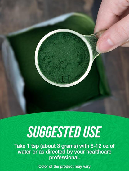 BulkSupplements.com Organic Chlorella Powder - Broken Cell Wall, Green Superfood Powder, Chlorella Supplement - Gluten Free, 3g per Serving, 1kg (2.2 lbs) (Pack of 1)
