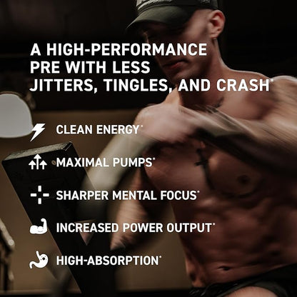 Kaged Pre Workout MAX Powder | Watermelon | Tingle Free, High Stim Pre-Workout | 305 mg Caffeine, Creatine, L-Citrulline | MAXCatalyst for Absorption | Supplements for Men & Women | 20 Servings