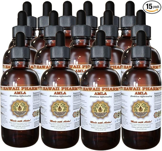 Amla Liquid Extract, Organic Amla (Emblica Officinalis) Tincture 15x4 oz