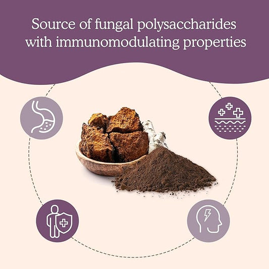 Real Mushrooms Chaga Mushroom Powder – Organic Chaga Extract from Fruiting Body – for Wellness & Energy Support – Vegan, Non-GMO, 150 Servings – Mushroom Supplement for Daily Use