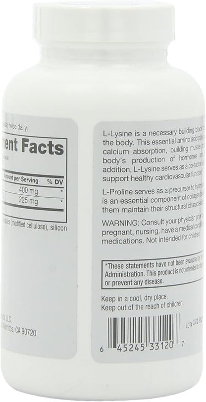 Roex Vitamins | L-Lysine | L-Proline | Muscle Maintenance and Recovery | Healthy Joints | Nutritional-Supplement | 120 Count