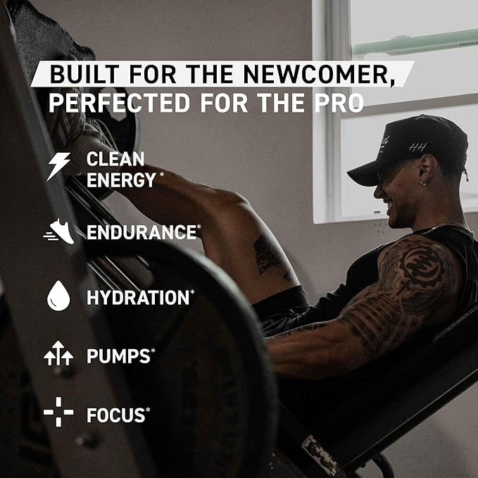 Kaged Sport Pre Workout Powder for Men & Women, Mango Lime, Sport Certified, 188mg Caffeine, Nitric Oxide Supplement, Beta Alanine for Energy, Weightlifting, Cardio Endurance & Strength, 20 Servings