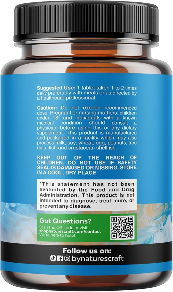 Natures Craft Plant Sterols Complex with Beta Sitosterol - 500mg Beta-Sitosterol Sterols and Stanols Supplement for Prostate Support - Prostate Health Supplement for Men - 90 Tablets