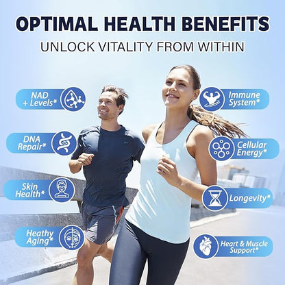 NMNH Supplement (Dihydronicotinamide Mononucleotide) – Advanced NAD+ Support with Niacinamide, Quercetin & Resveratrol | 120 Vegan Capsules | Anti-Aging, Cellular Health & Energy Support
