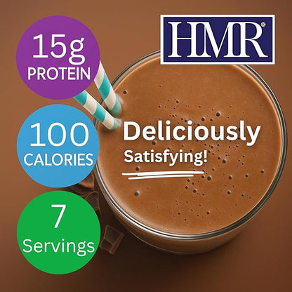 HMR 70 Plus Chocolate Shake & Pudding Mix | Meal Replacement Powder | Lactose-Free | 15g Protein | Supports Healthy Weight Loss | Easy to Make | Low Calorie | 21 Single Serving Packets
