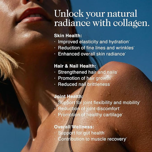 NAKED Collagen Advanced - Peptides Protein Powder, Hyaluronic Acid, Vitamin C, Pasture-Raised, Grass-Fed Hydrolyzed Collagen Supplement, Paleo Friendly, Non-GMO, Keto, Gluten Free, 21oz - 30 Servings