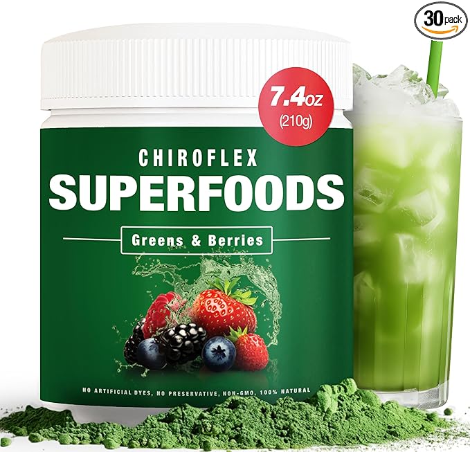 Total Tea Green Powder for Energy & Digestive Health with Turmeric, Amla Powder & Vitamin C - 30 Servings