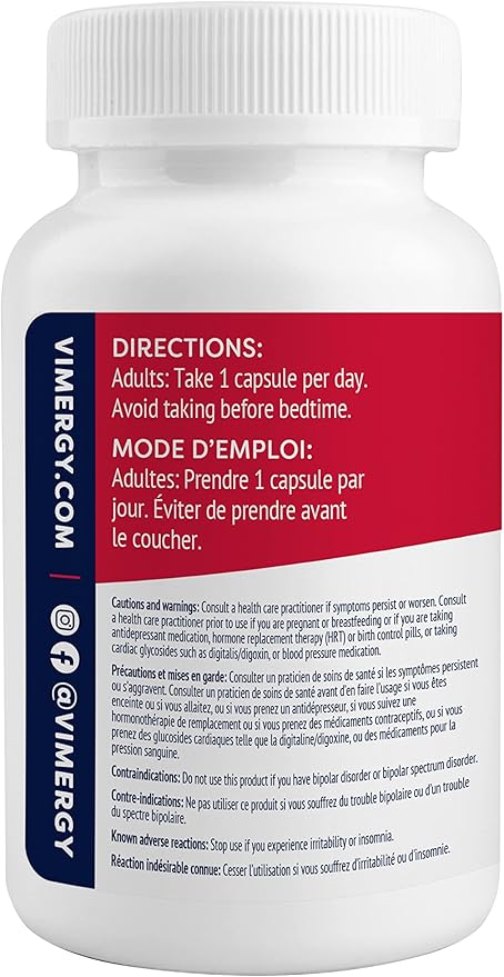 Vimergy Adapto B Complex, 120 Servings – High Potency with 8 B Vitamins, Rhodiola & Hawthorn Berry – Supports Mental Energy, Cognition, Mood - Non-GMO, Kosher, Vegan, Paleo, No Gluten, No Soy