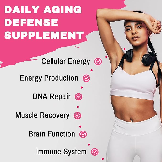 1200mg Liposomal NAD+ Supplement, Ultra Purity Actual NAD Supplement, Enhanced Absorption, Boosting NAD+, Age Defense, Energy, Metabolic Repair, 360 Softgels
