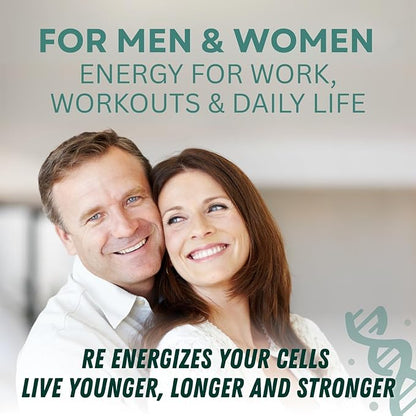 NAD Supplement Pure Organic | NMN Supplement Alternative | Boost Energy & Cellular Health | Urolithin A, Resveratrol, Quercetin for Antioxidant Power | for Women and Men