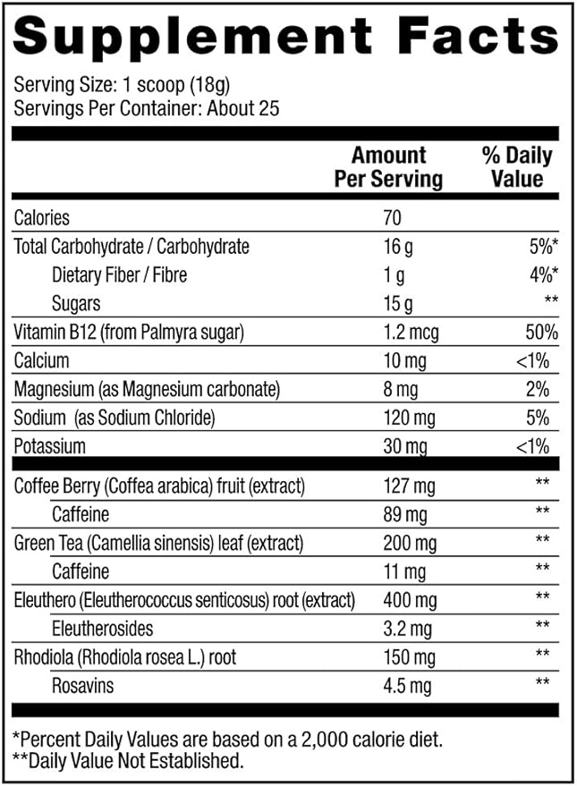 Vega Sport Energizer, Acai Berry, Pre Workout Powder for Women and Men, Supports Energy and Focus, Electrolytes, Vegan, Keto, Gluten Free, Dairy Free, Non GMO (25 Servings) , 1.01 Pound (Pack of 1)