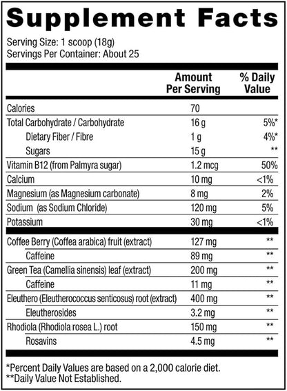 Vega Sport Energizer, Acai Berry, Pre Workout Powder for Women and Men, Supports Energy and Focus, Electrolytes, Vegan, Keto, Gluten Free, Dairy Free, Non GMO (25 Servings) , 1.01 Pound (Pack of 1)