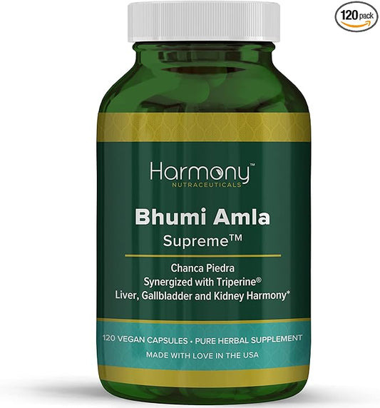 Bhumi Amla Supreme - Chanca Piedra – Harmony Nutraceutical Highest Potency, Maximum Bioactivity, Pure Herbal Supplement for Liver, Gallbladder & Kidney