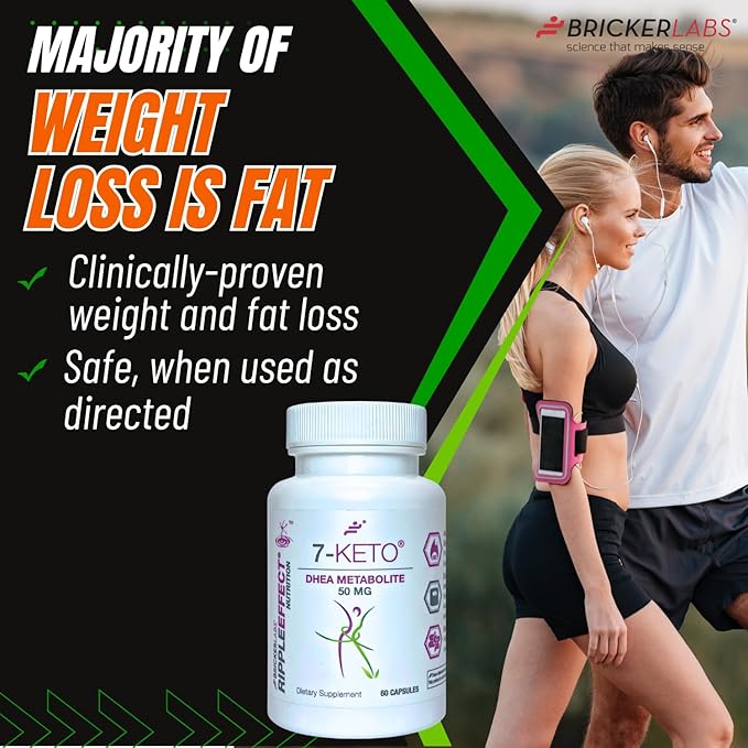 7-Keto DHEA Metabolite 50 mg Dietary Supplement for Weight Management, Safe and Effective Weight Management Support, 60 Capsules