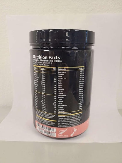 FREZZOR Collagen Peptides Powder, Reduces Fine Lines & Wrinkles, Stronger Hair & Nails, Promotes Youthful Flexibility & Mobility, 100% New Zealand Hydrolyzed Beef Bone Collagen, Unflavored 225g 1 Jar