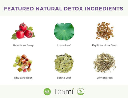 Teami® Colon Detox Tea | All Natural Cleanse tea for Men & Women | 30 Day Supply, 15 Tea Bags (Lemon)