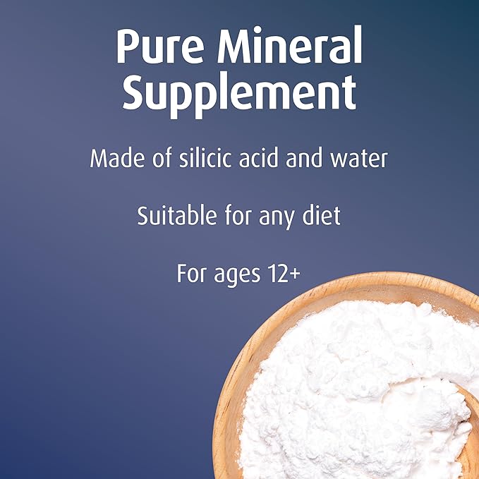 Hübner Original Silicea Gel One a Day Capsules for Hair, Skin, Nails, and Connective Tissue, Pure Colloidal Silica Gel Formula, No Additives or Preservatives, 30 Servings, 2-Pack