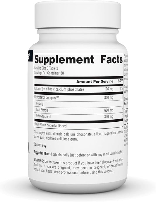 Source Naturals Phytosterol Complex with Beta-Sitosterol, Supports Healthy Cholesterol Levels*, 113 mg - 90 Tablets