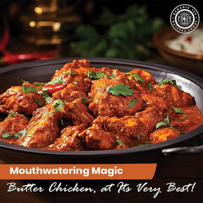 Pride of India | Butter Chicken Kebab Seasoning Marination Spice 1.7 oz (48 gm) Small Dual Sifter Bottle | Gourmet Spice Blend Ideal for Grilling, BBQ & Roasting | Prepare Juicy Kebabs, Chicken, Wraps, Pizza | Vegan, Gluten-Free, Preservatives Free