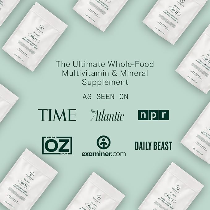 Adapt Naturals Multivitamin for Women & Men, Bioavailable Easy-to-Absorb Multivitamin Daily Supplement with Biotin, Niacin, Vitamin A, B, C, D, E, K1, Zinc, Magnesium - Immune Support - 30 Day Supply