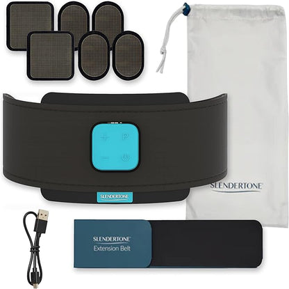 Slendertone Evolve Abs Trainer, EMS Training Device, Abdominal Muscle Trainer, Abdominal Trainer with 12 Programs and 100 Intensities, Portable Muscle Stimulator, for Abdomen Fitness Training