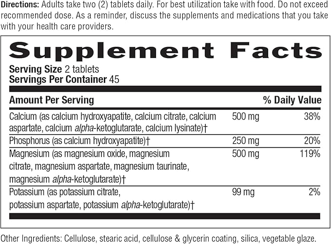 Country Life Calcium-Magnesium-Potassium - 90 Tablets