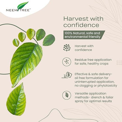 NeemTree Neem Gold (4-1-2) 4 Pounds Organic - Neem Seed Meal Fertilizer- Seed Meal for Indoor and Outdoor Plants, Lawn & Garden Growth - Vegan Neem Seed Meal Fertilizer | OMRI Approved