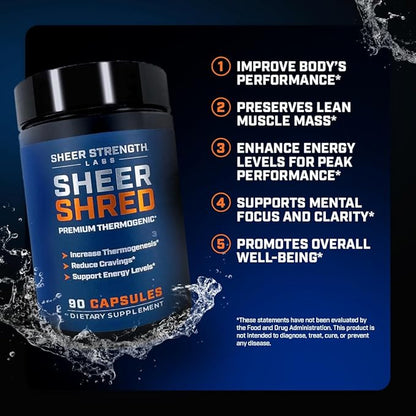 Thermogenic Capsaicin & L-Carnitine Premium Supplement for Men, Jitter-Free Blend of Capsaicin, Rauwolscine, Forskohlii, L-Carnitine & L-Theanine Supplement - 30SV