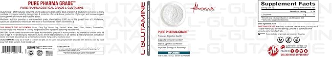 Metabolic Nutrition Glutamine (500)