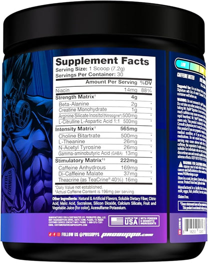 PROSUPPS L-Carnitine 3000 Stimulant Free Liquid Shots (31 Servings, Berry) and Mr. Hyde Signature Series Pre-Workout Energy Powdered Drink (30 Servings, Blue Razz) Bundle
