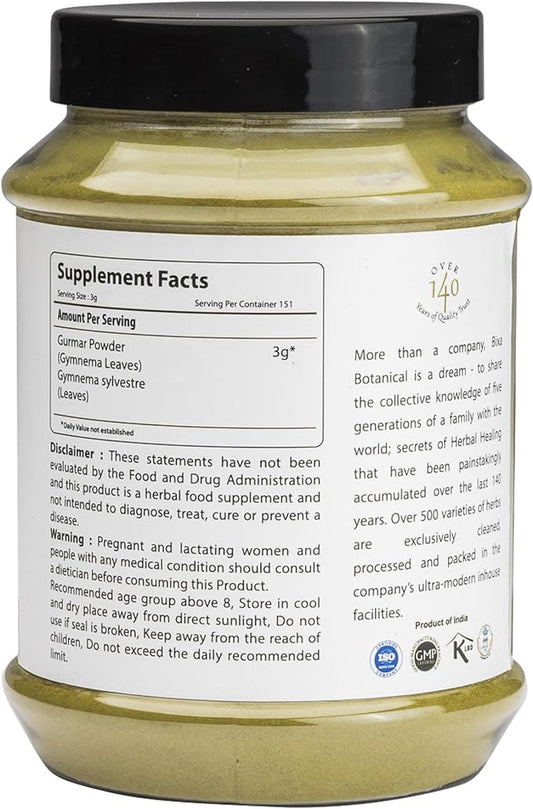 bixa BOTANICAL Gymnema Leaf Powder (Gudmar, Shardunika) 1 Pound /16Oz | Digestive Stimulant | Natural Herbal Supplement
