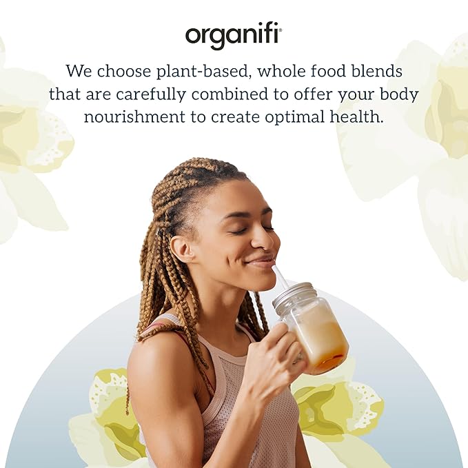 Organifi Complete Protein Vanilla Flavor - Organic Vegan Plant Based Protein Powder with Digestive Enzymes - 30 Day Supply - No Soy, Dairy, or Gluten