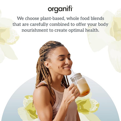 Organifi Complete Protein Vanilla Flavor - Organic Vegan Plant Based Protein Powder with Digestive Enzymes - 30 Day Supply - No Soy, Dairy, or Gluten