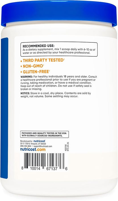 Nutricost L-Proline Powder 250 Grams - 2,000mg Per Serving, Non-GMO