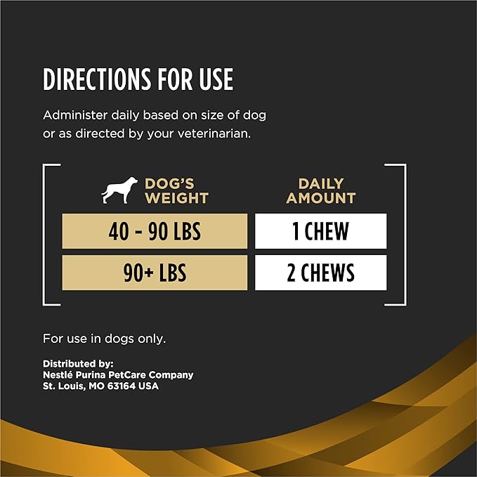 Purina Pro Plan Veterinary Joint Care Joint Supplement for Large Breed Dogs - 30 ct. Pouch