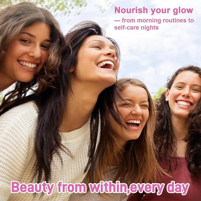 Beauty Gummies No Sugar Added, Hair Skin and Nails with Vitamins A C E, Natural 6000mcg Biotin Gummies for Women Men, GMO Free, Gluten Free