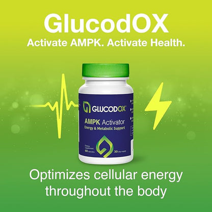 AMPK Activator Supplement – AMPK Enzyme, Metabolism Booster, Guggul Supplement for Body Management & Longevity – Vegan Metabolic Support - 30 Day Supply (60 Capsules)