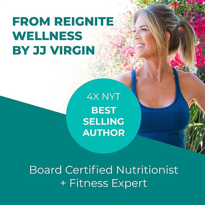 Reignite Wellness by JJ Virgin | Vanilla Plant-Based All-in-One Shake | Plant Protein Powder, Vitamins, Minerals, Greens & Aminos | 22g of Plant Protein | 30 Servings